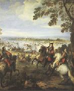 Parrocel, Joseph Crossing of the Rhine by the Army of Louis XIV on 12 June (mk05) France oil painting artist